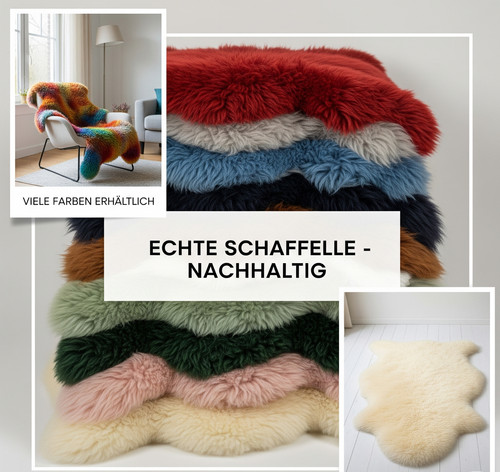 Echtes schaffell viele bunte - echtes, |