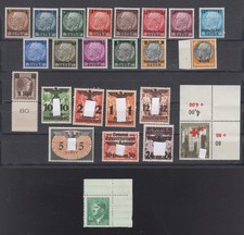 Generalgouvernement, Posten diverser Werte, meist Generalgouvernement,postfrisch