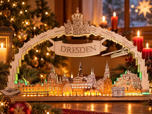 Led schwibbogen dresden - led-schwibbogen, „dresden“
