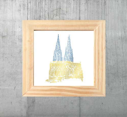 Bild kölner dom gerahmt - dom,