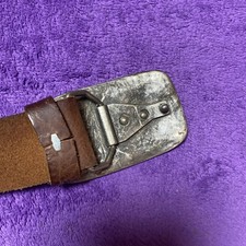 NEU!Sehr Schöner Gürtel EchtLeder Robust AntikVintage Optik braun 105x4cm Unisex