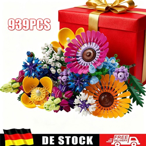 939pcs baustein blumenstrauß - 939pcs,