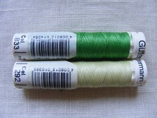 Nähgarn Gütermann Garn Konvolut 2 Rollen grün 833 292 Allesnäher Polyester Set