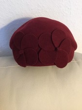 Hut/Kappe, Damen, weinrot, 100% Wolle,formbeständiges Material, neu ohne Etikett