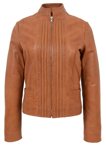 Damen lammleder cognac - damen,