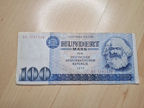 100 mark ddr 1975 ostmark - 100,
