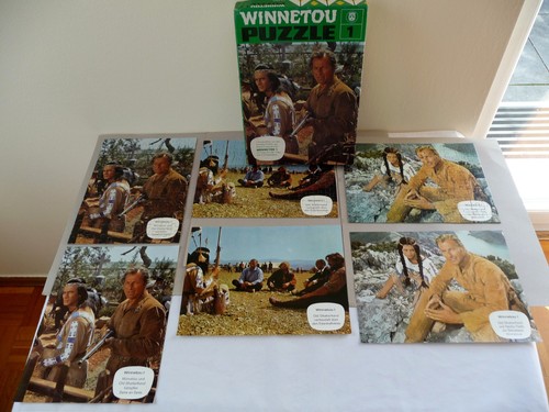 Winnetou puzzle 3x 120 - winnetou,