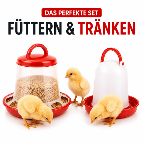 Futterautomat tränke set - +,