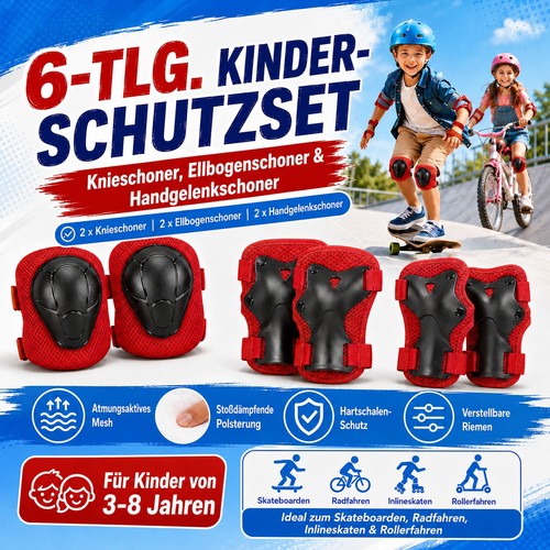6tlg protektoren set kinder - 6tlg,