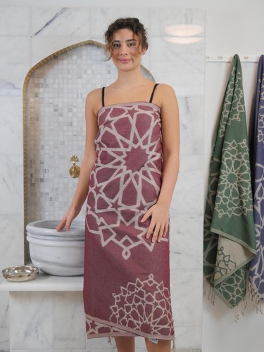 Hamamtuch bordeaux 100x180 - , cm