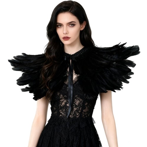 Gothic feder cape - cape, poncho