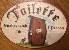 Türschild toilette - türschild, „toilette“