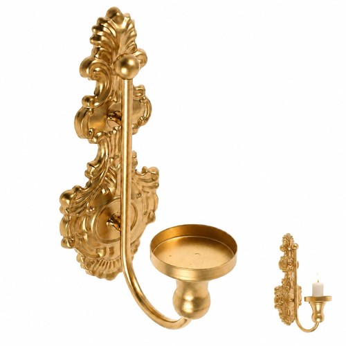 Wandkerzenhalter gold eisen - wandkerzenhalter,