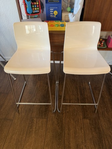 Ikea glenn white barstools set - glenn,