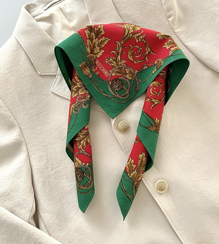 Moschino cotton head scarf - cotton,