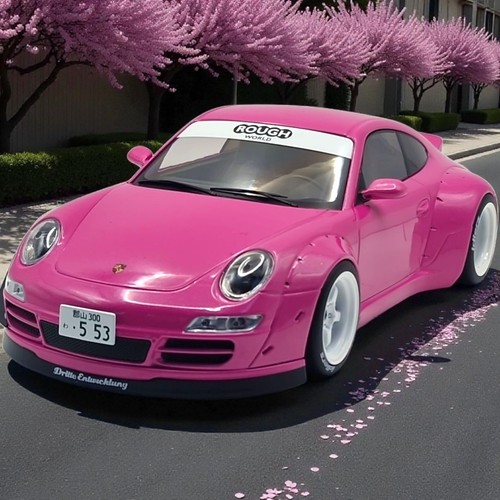Porsche 911 rwb 997 rosa - porsche,