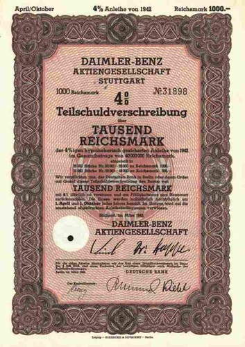 Daimler benz 1942 stuttgart - benz, ag