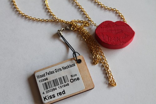 Wood fellas halskette kiss - wood,