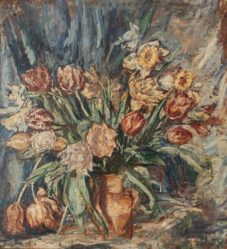 Blumenstillleben tulpen vase - blumenstillleben,