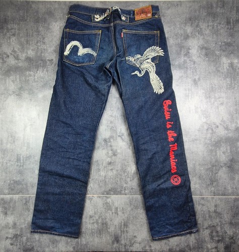 Jeans denim evisu cinch back - evisu,