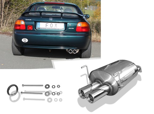 Sportauspuff honda crx del - 3,