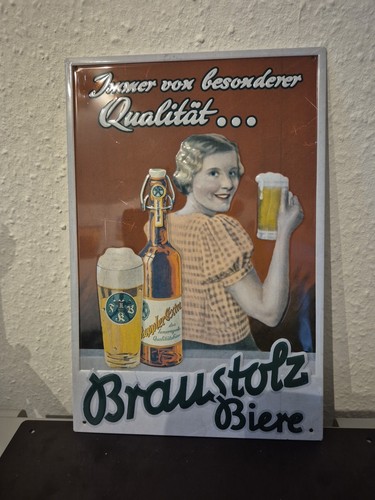 Blechschild bier werbung - blechschild,