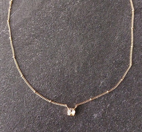 Damenkette vergoldet zirkonia - vergoldet,