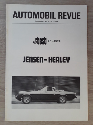 Jensen healey road test - healey,