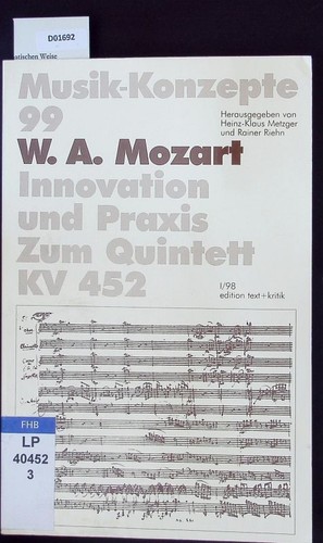 Mozart innovation und - w., mozart.