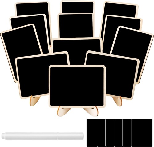 Kreidetafel holz set stück - set, 12