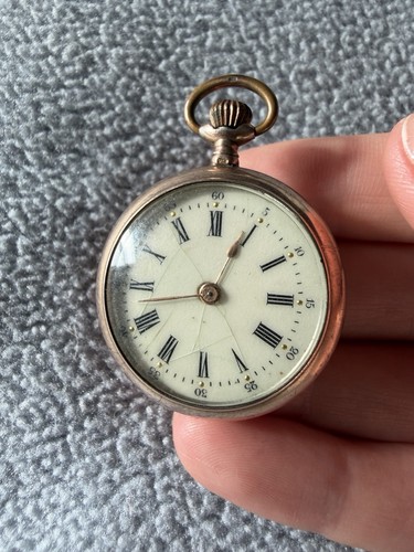 Antike taschenuhr 800 silber - taschenuhr,