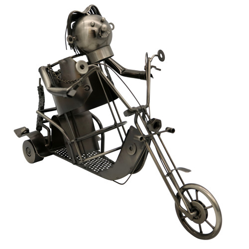 Metallfigur motorrad fahrer - metallfigur,
