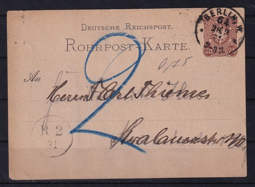 K665 deutsches reich rohrpost - deutsches,