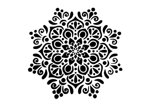 Schablone mandala1 auf - schablone,