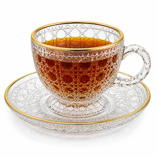 Glas teetassen set mit - set,