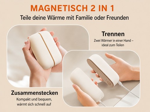 Elektrischer handwärmer - handwärmer, /