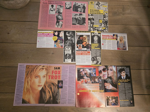 Samantha fox rare clippings - -,