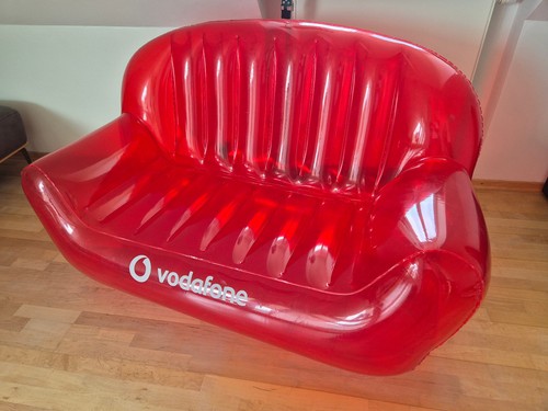 Aufblasbares sofa couch rot - aufblasbares,