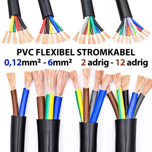 Flexibel stromkabel 6mm - flexibel,