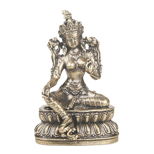 Messing grüne tara buddha - tara,