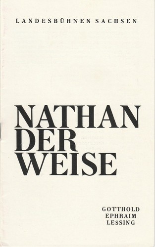 Programmheft lessing nathan - programmheft, lessing: