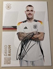 Die Nationalmannschaft DFB Autogrammkarte David Raum Handsigniert