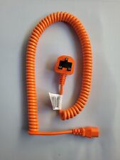 650 mm orange PVC aufgerollter Wasserkocher Blei UK Netzstecker nach IEC C13