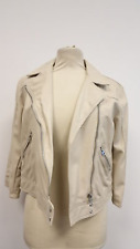 Zara Mädchen Lederjacke Beige