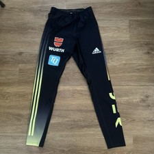 Neue DSV Adidas Langlaufhose Gr. M Herren Damen blau gelb