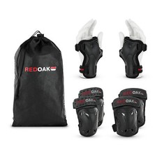 Protektoren Set 7tlg. Knie- Ellbogen- Handgelenkschoner Tasche Kinder Erwachsene