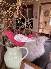 Tilda Vogel, Stofftier, Stoffvogel, Geschenkanhänger, Taube, Weihnachtsdeko 