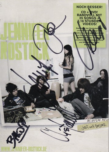 Autogramm jennifer rostock - -,