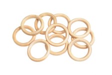 Gardinenringe Holz  für