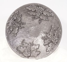 SHW Eisen Kunst Guss 21004 Schale mit Trauben Eisentönung 29 cm Alfred Neukamm